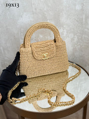 Bolsa Chanel ráfia