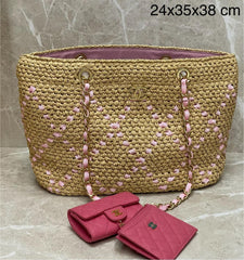 Bolsa Chanel ráfia