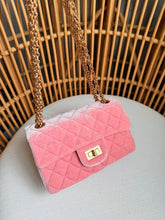 Bolsa Chanel classic Flap mini veludo