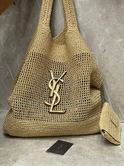 Bolsa Ysl Icare ráfia