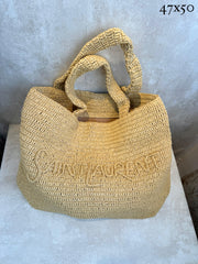 Bolsa YSL Tote ráfia