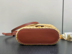 Bolsa Lv Vanity chain ráfia