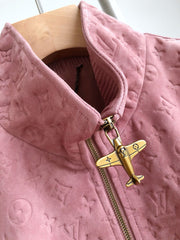 Jaqueta Suede Monogram