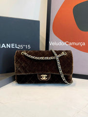 Bolsa Chanel Classic Flap 2.55 camurça/suede