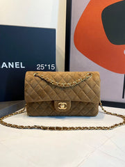 Bolsa Chanel Classic Flap 2.55 camurça/suede